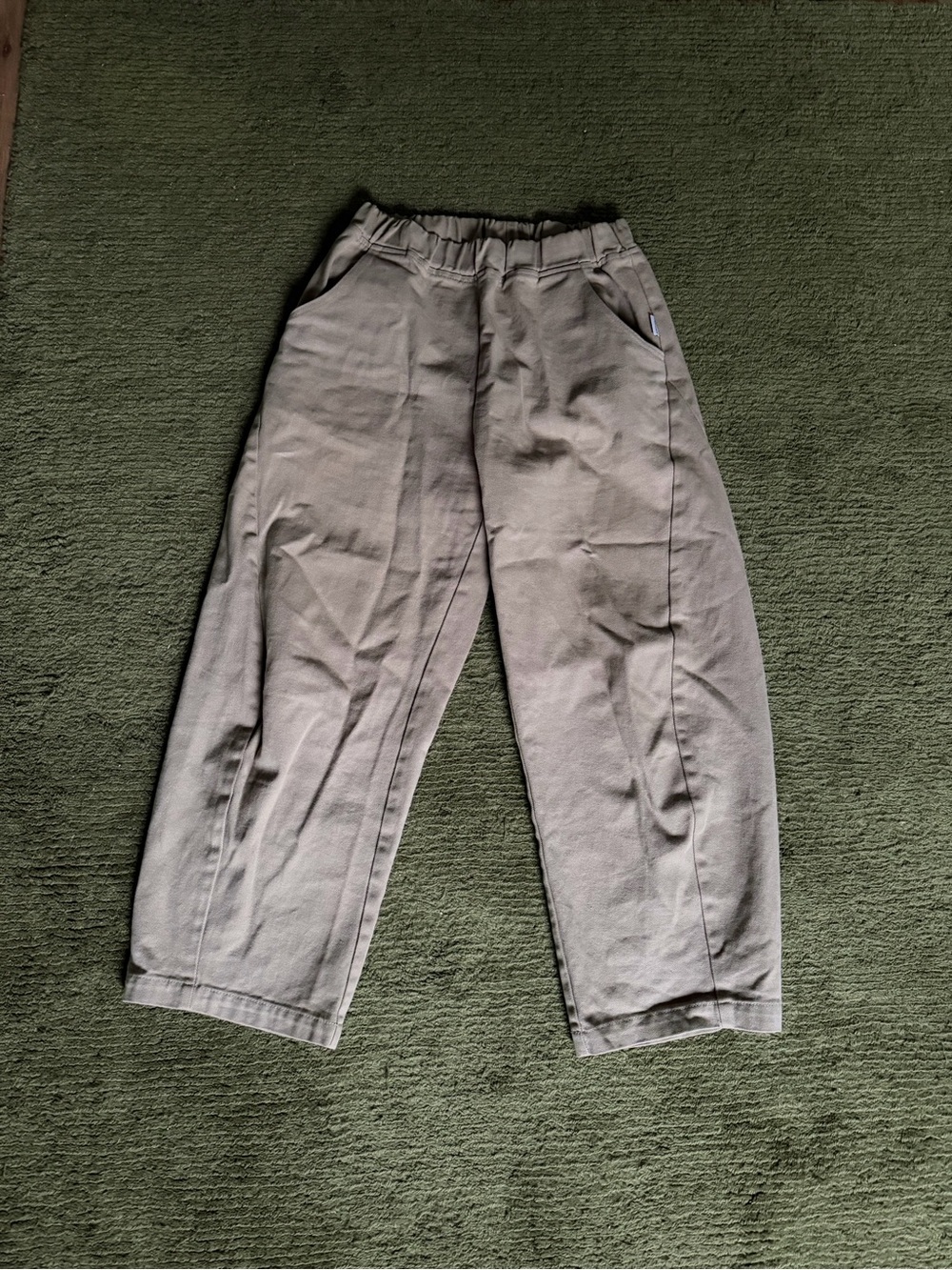 LEBON arc pants - beige size medium